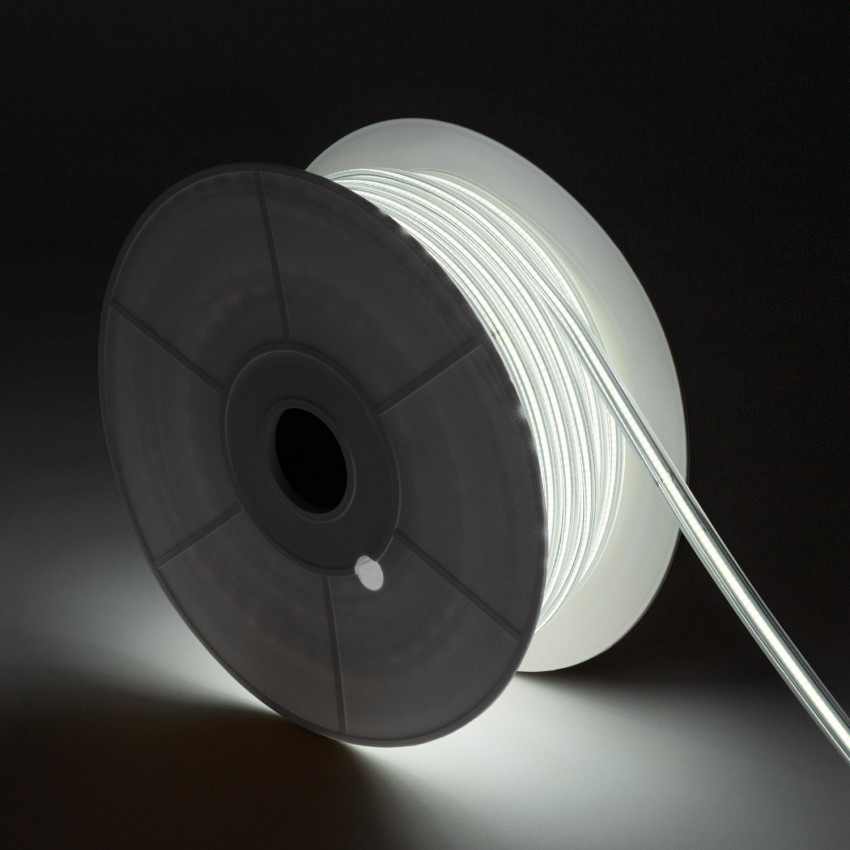 LED Strip COB Rol dimbaar 220V AC 320 LED/m Koud Wit IP65  Breedte 14mm In te korten om de 50 cm