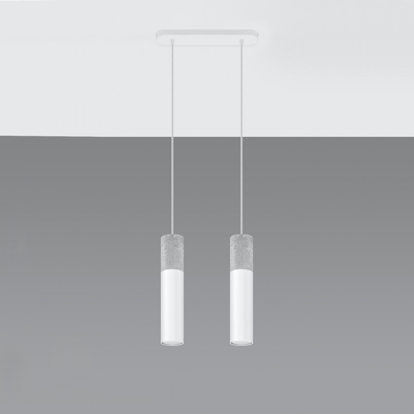 Hanglamp Borgio 2 Beton SOLLUX 