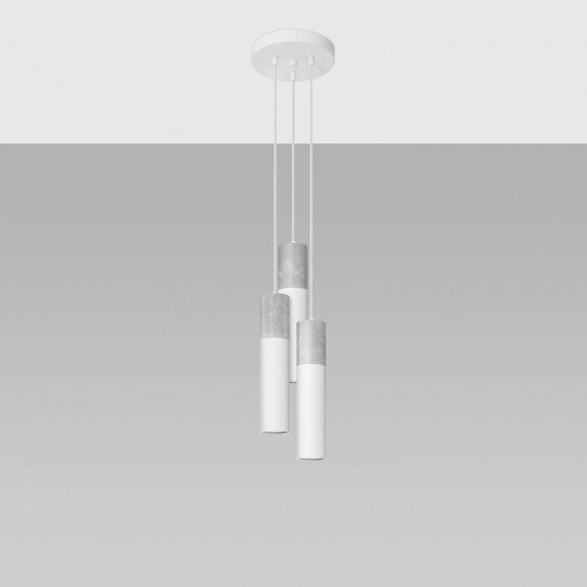 Hanglamp Borgio 3P Beton SOLLUX
