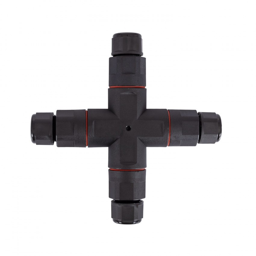 Waterdichte 3-contactkabelconnector Type X met snelkoppeling 0.5mm²-2.5mm² IP68
