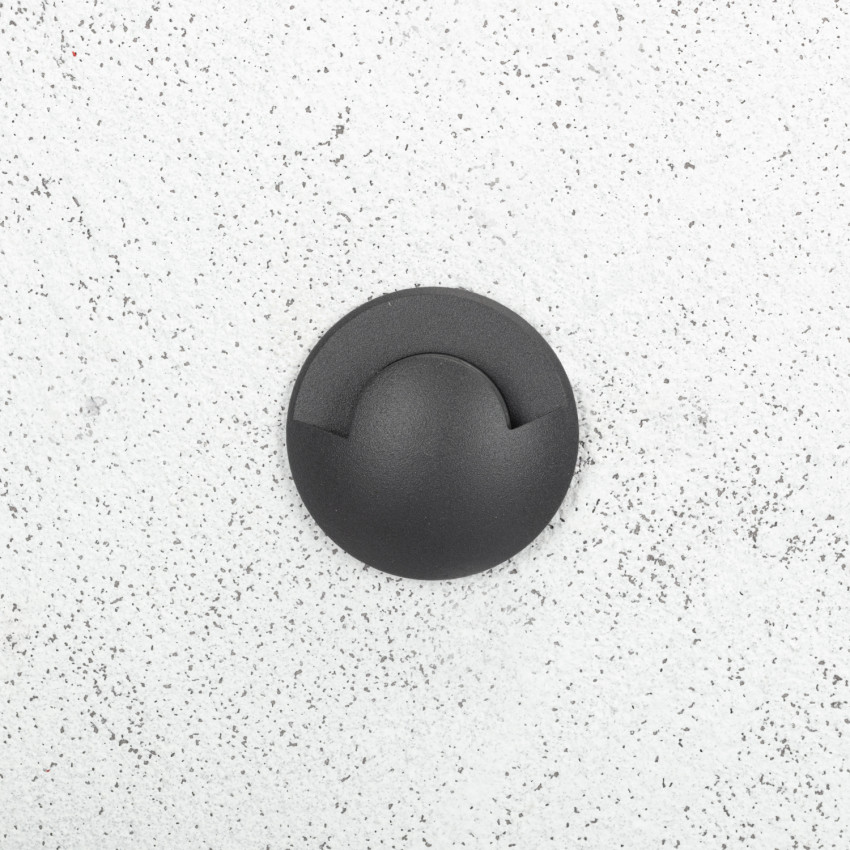 Foco Empotrable Suelo LED Loto Negro 1W