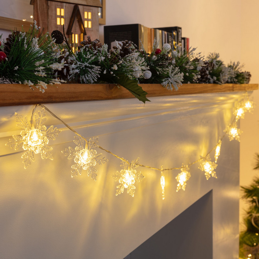 LED Slinger Snowy  met batterij 1,2 m