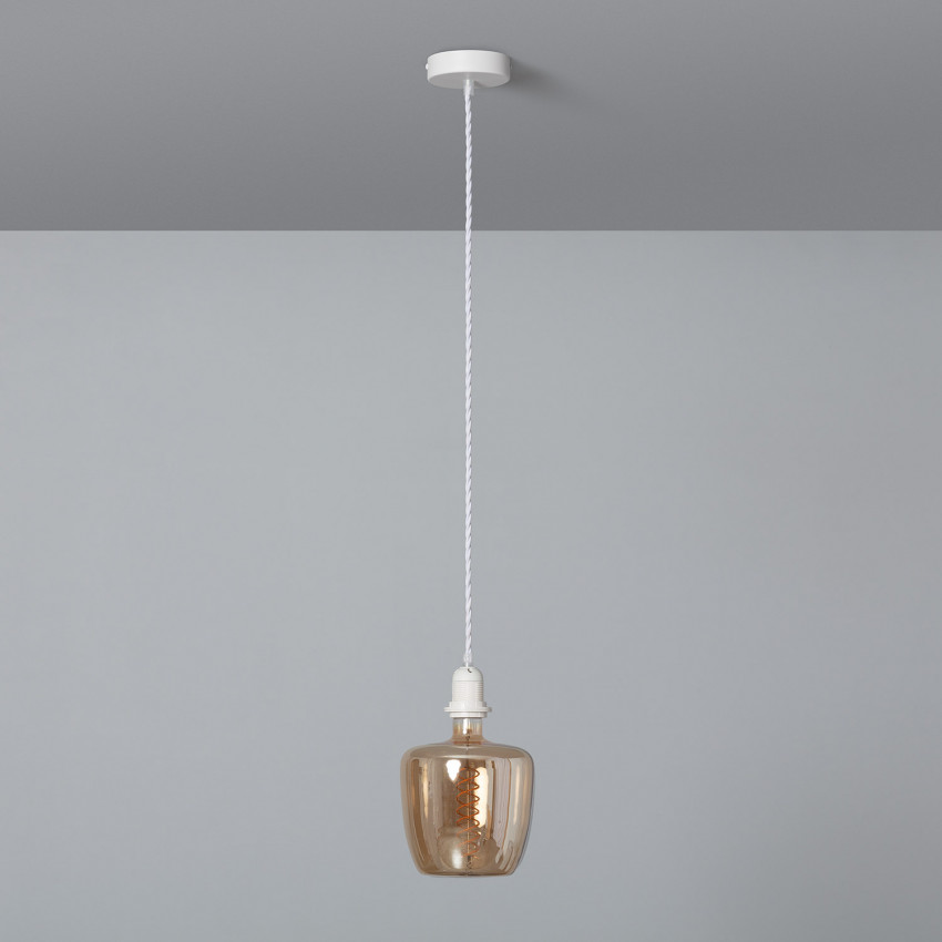 Textiel Kabel Gevlochtenvoor Hanglamp met Fitting Wit