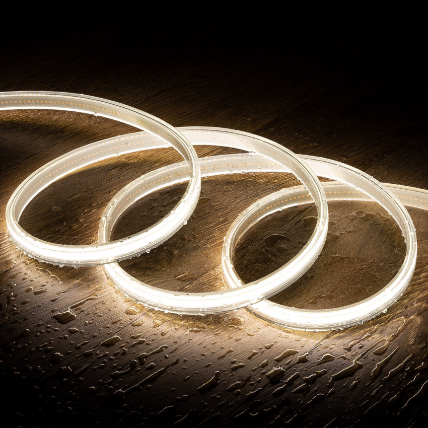 LED Strip Dimbaar COB 220V AC 320 LED/m Helder Wit IP65 Op Maat Elke 50 cm Breedte 14mm