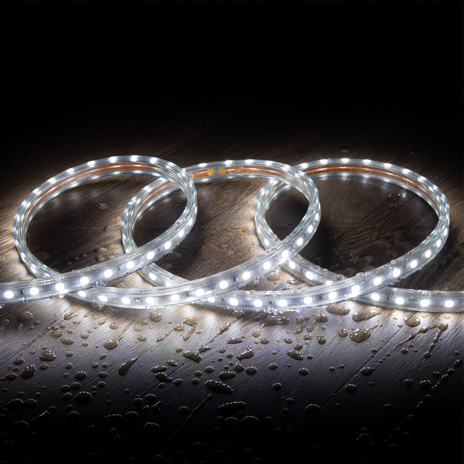 LED Strip Dimbaar 220 AC LED/m Koel Wit IP 65 op Maat In te korten om de 100cm en 14 mm - Ledkia