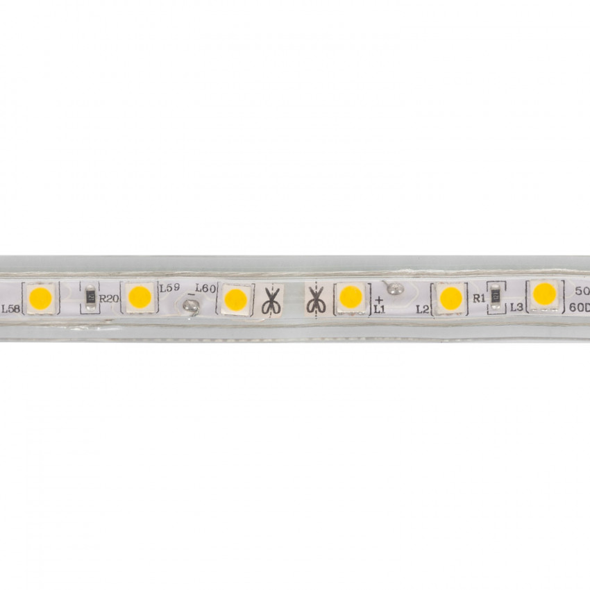 Tira LED Smart Wifi 220V AC 60 LED/m Blanco Cálido IP65 a Medida