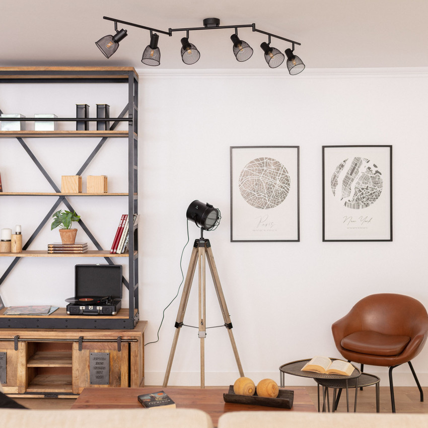 Aplique Orientable Tivo 1 Foco Negro