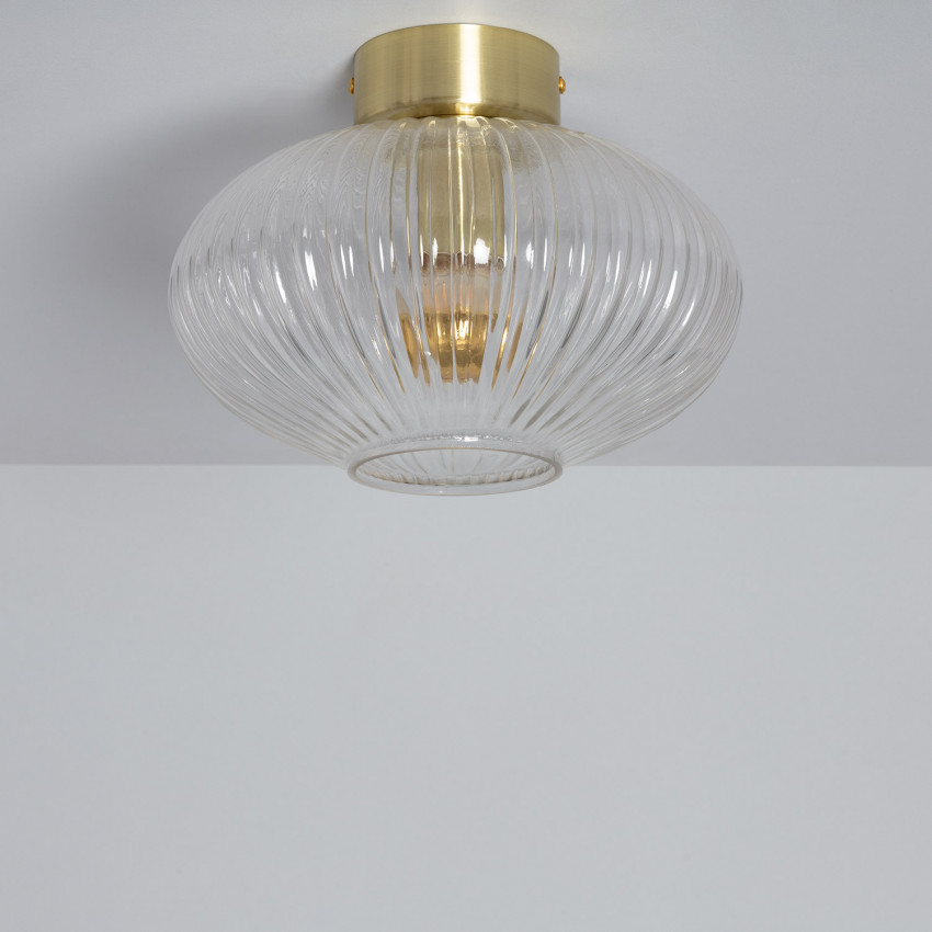Plafondlamp Metaal en Glas Prometeo