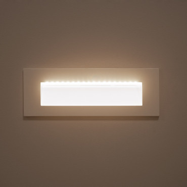Wandlamp Outdoor LED 6W Inbouw Rechthoekig Wit Groult -