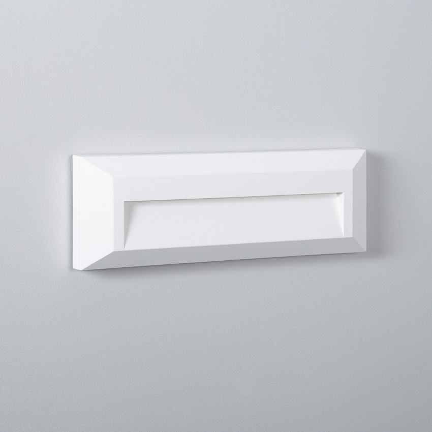 Wandlamp Outdoor LED 2W Opbouw rechthoekig Wit Élide 