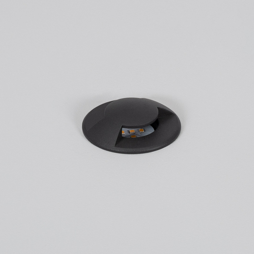 Baken Outdoor LED 1W Grond Inbouw 2L 24V DC Loto  Zwart