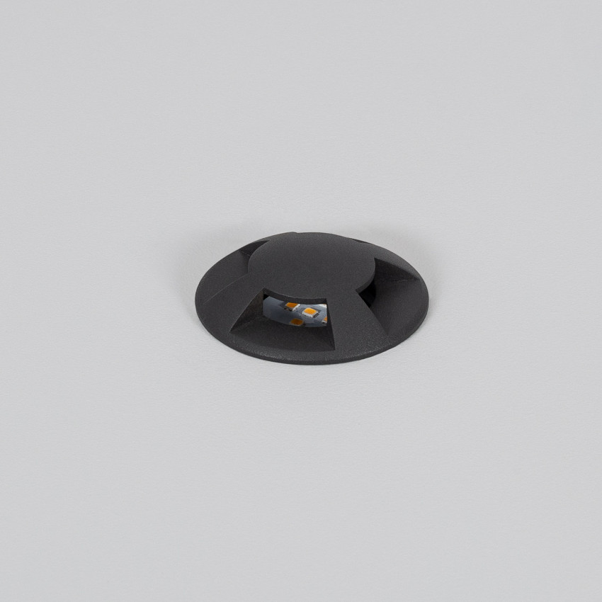 Baken Outdoor LED 1W Grond Inbouw 4L 24V DC Loto Zwart