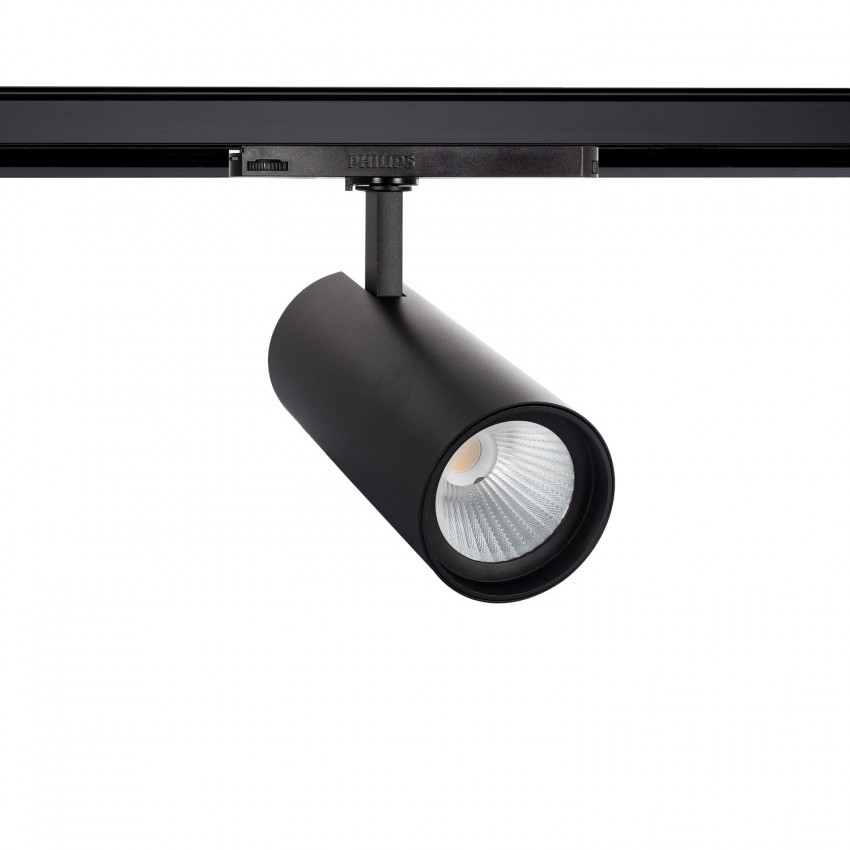 Spotlight New d'Angelo Zwart LED 30W CCT LIFUD Voor Driefasige Rail