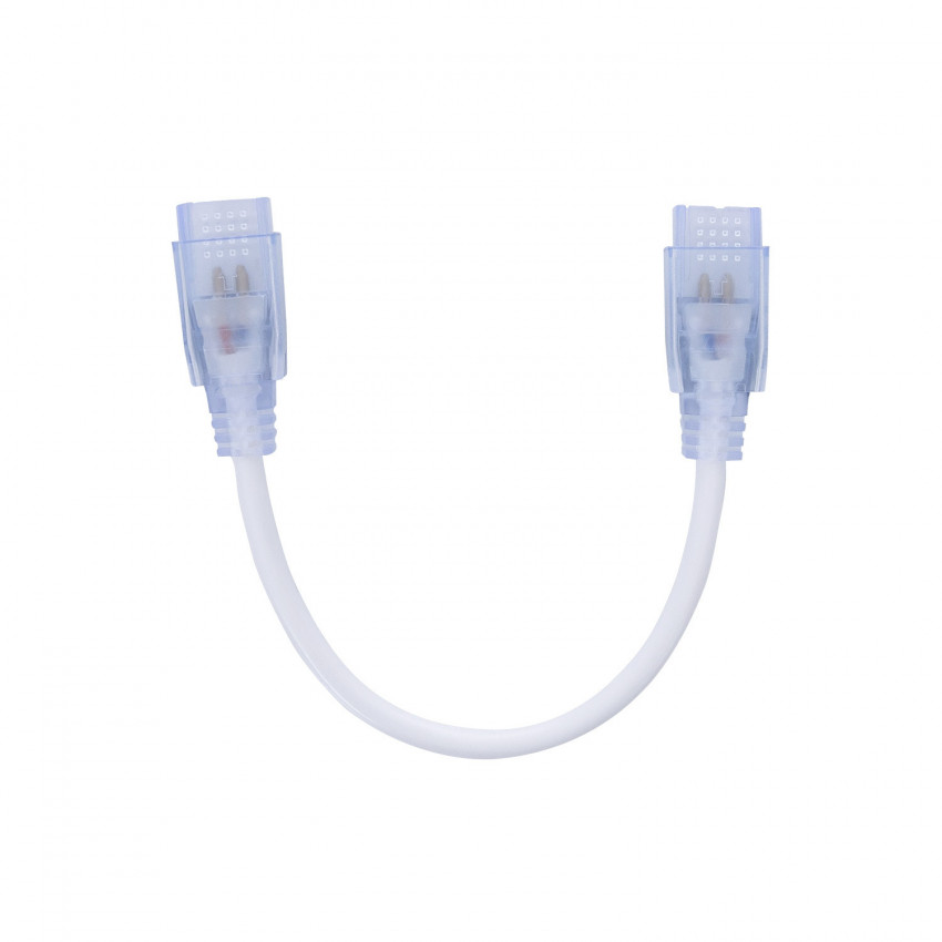 Kabelaansluiting tussen Dimbare LED Strip 220V AC Solid 120 LED/m IP65 Monocolor in te korten elke 10 cm