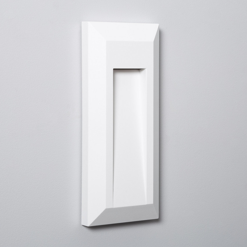 Wandlamp Outdoor LED 1W Opbouw rechthoekig Wit Gisli 