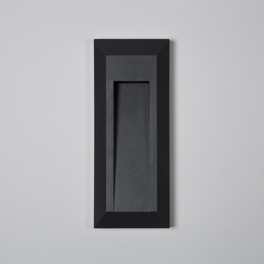 Aplique de Pared LED Gisli IP65 1W Negro