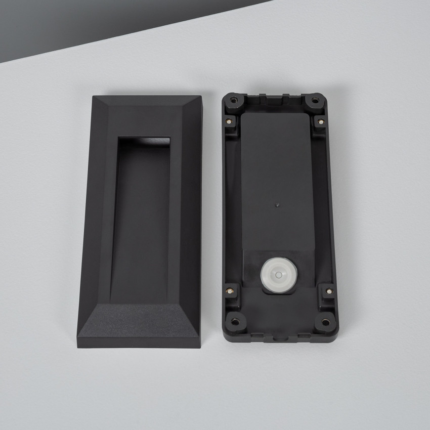Aplique de Pared LED Gisli IP65 1W Negro