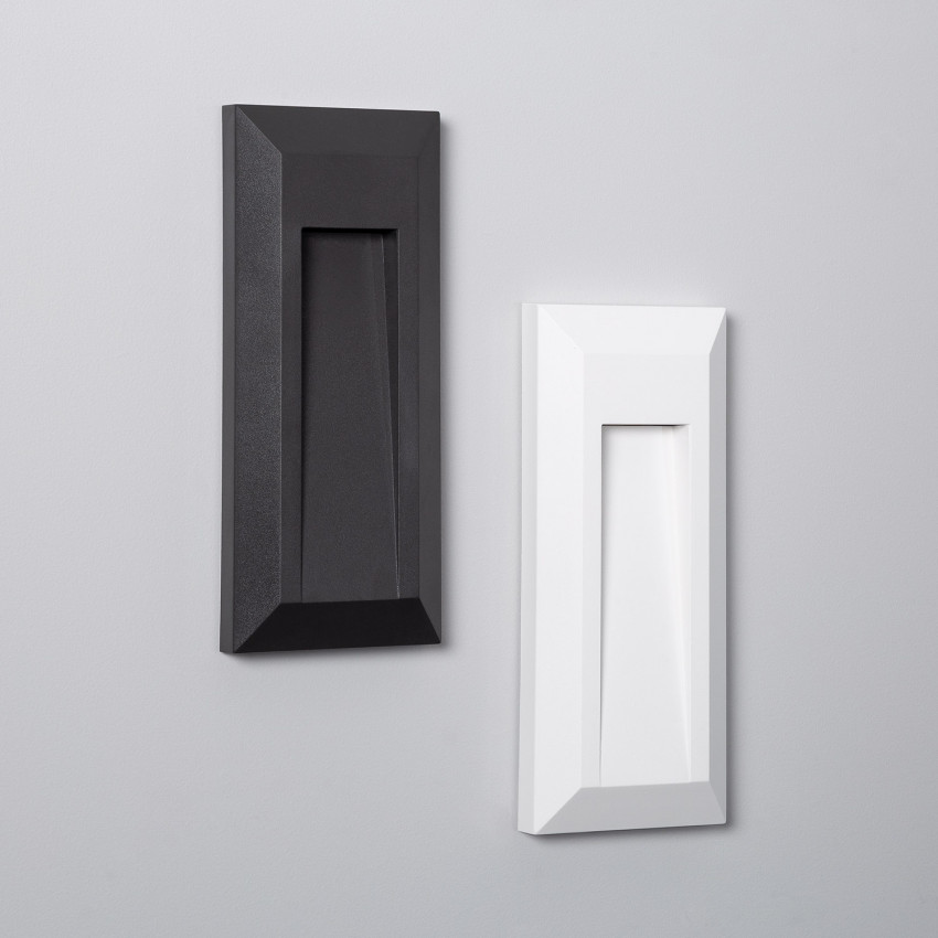 Aplique de Pared LED Gisli IP65 1W Negro
