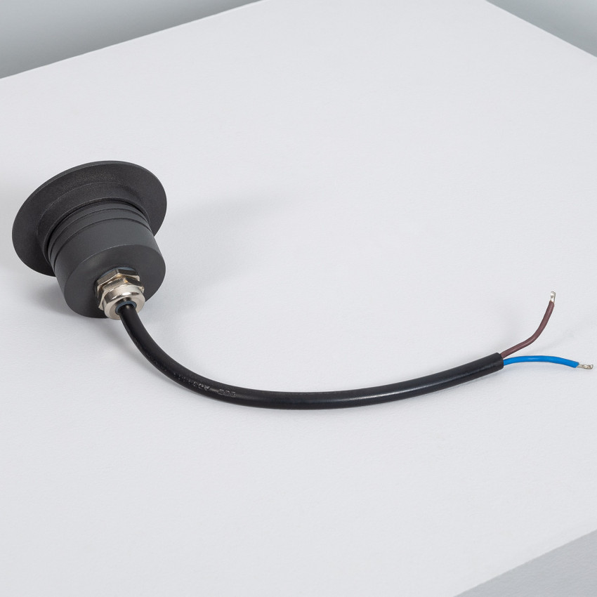 Baliza LED Empotrable Suelo Loto 4L Negro 1W
