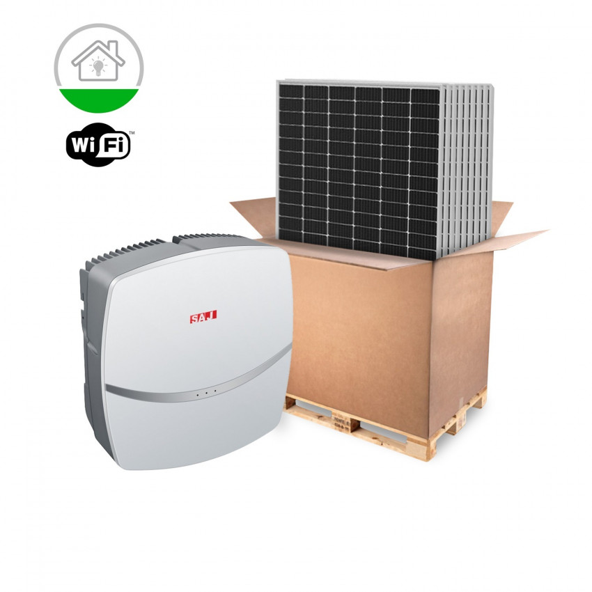 Kit Zonnenenergie Eigenverbruik SAJ Residentieel Eenfase 7-8 kW Paneel RISEN