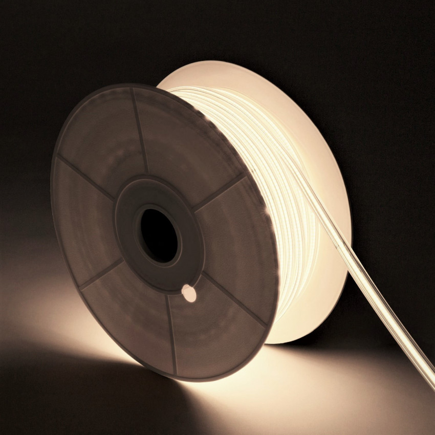 Rol LED Strip COB Dimbaar  220V AC 320 LED/m Neutraal Wit IP65  Breedte 14mm in te korten om de 50 cm 