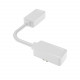 Conector Latiguillo Esquina para Carril Magnético Monofásico 25mm Super Slim