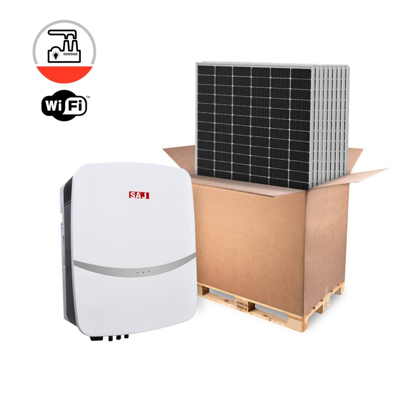 Kit Zonnenenergie SAJ Industrie Driefasig 10-15 kW Paneel RISEN