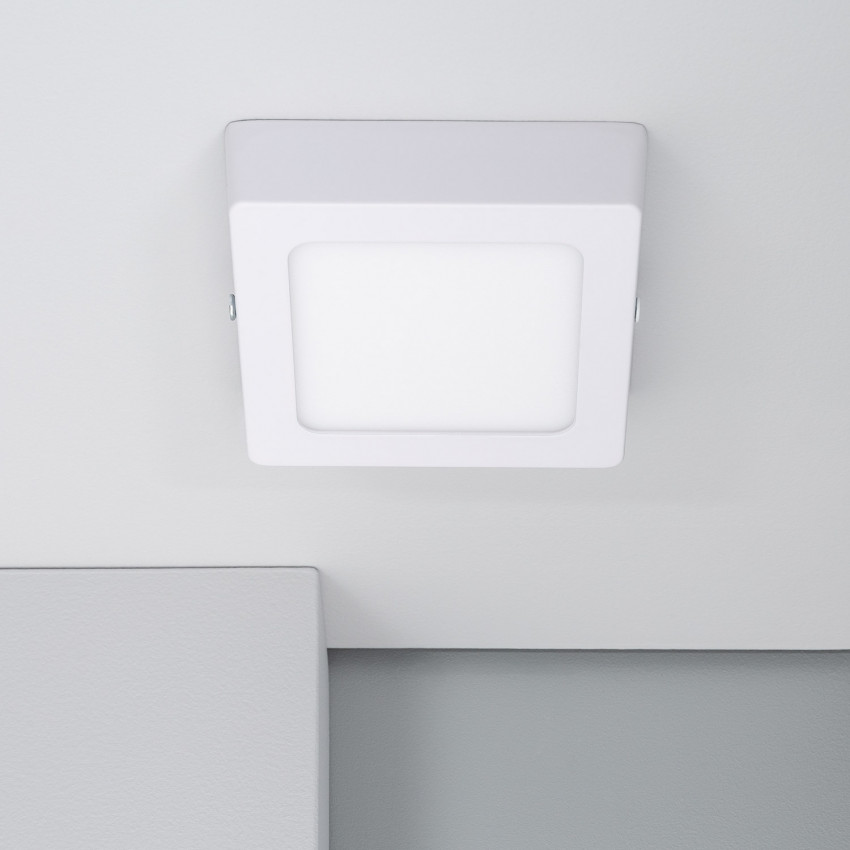 Plafón de Techo LED 6W Cuadrado Slim CCT 110x110 mm Factory