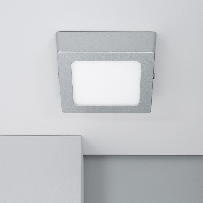 Plafón de Techo LED 6W Cuadrado Slim CCT 110x110 mm Factory