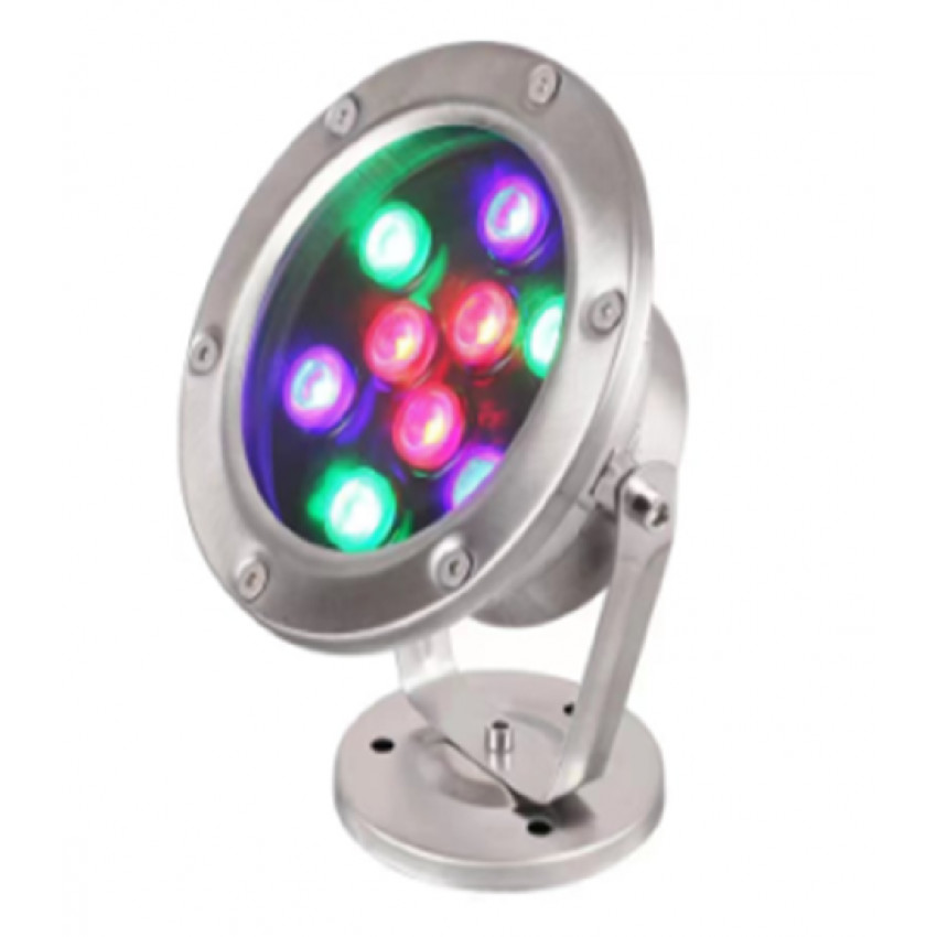 LED  Spot Onderdomplebaar  RGB 12W Opbouw 12V DC