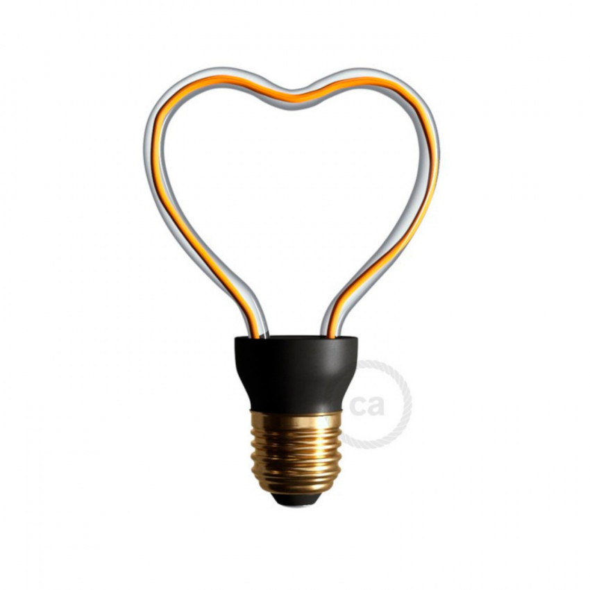 LED Lamp Filament E27 8W 330 lm Dimbaar  Creative-Cables Art Heart SEG50148