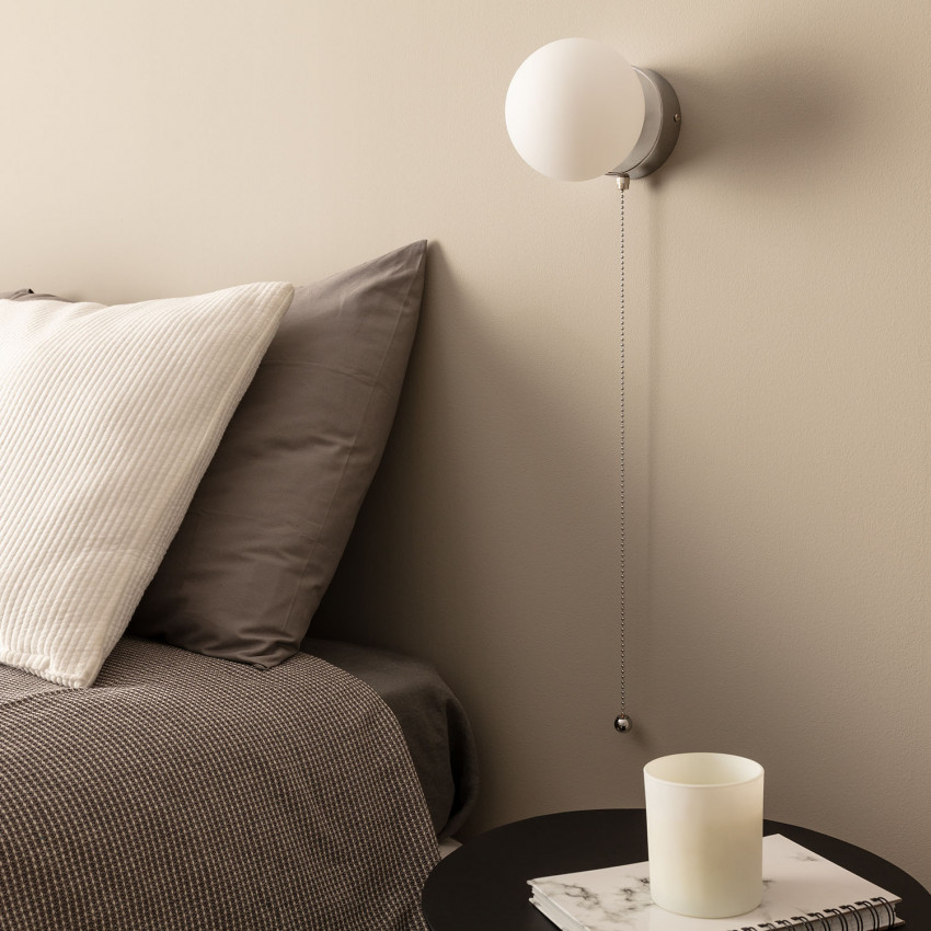 Aplique de Pared Metal y Cristal Orbit