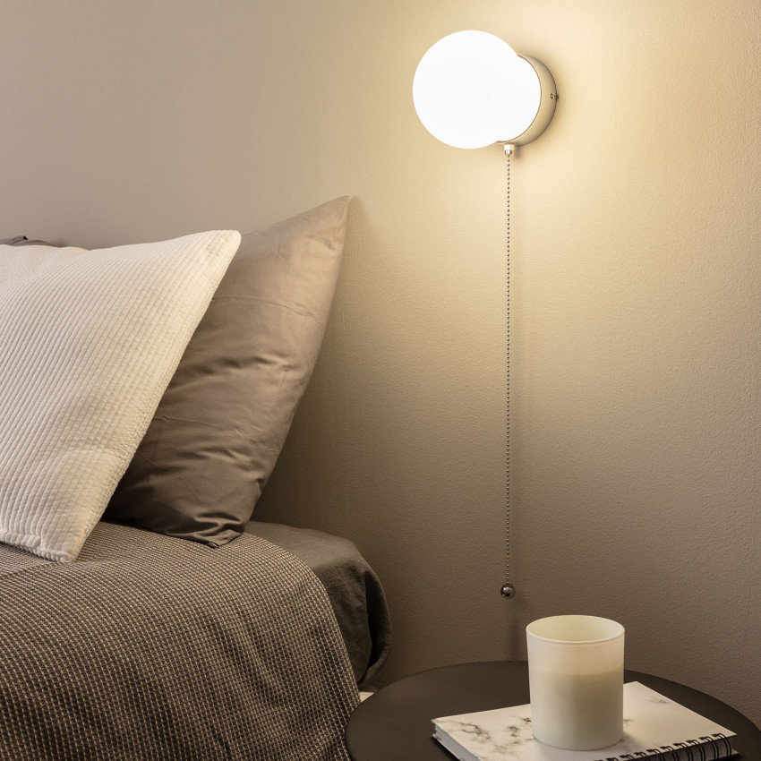 Aplique de Pared Metal y Cristal Orbit