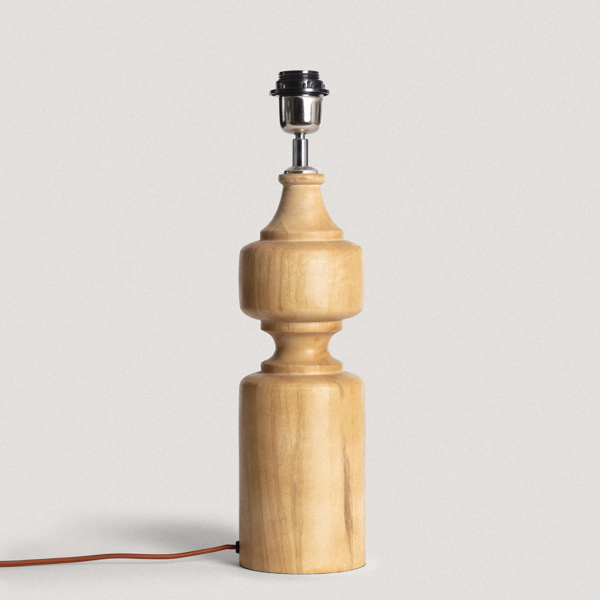 Tafellampvoet van Hout Sansa ILUZZIA