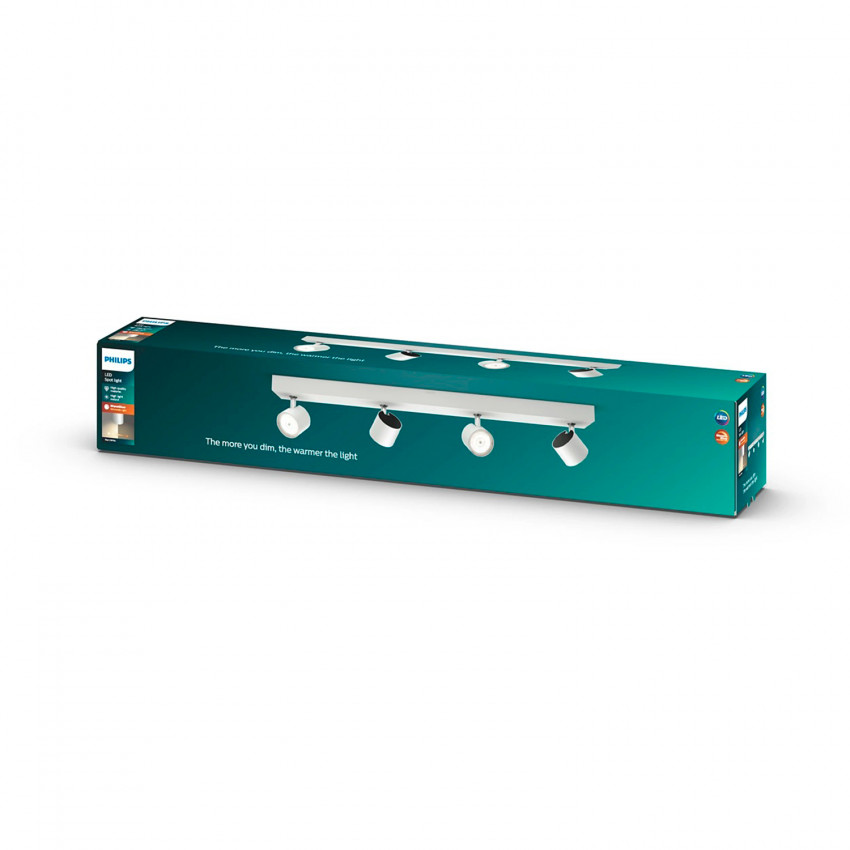 Lámpara de Techo LED  WarmGlow con Cuatro Focos 4x4.5W PHILIPS Star