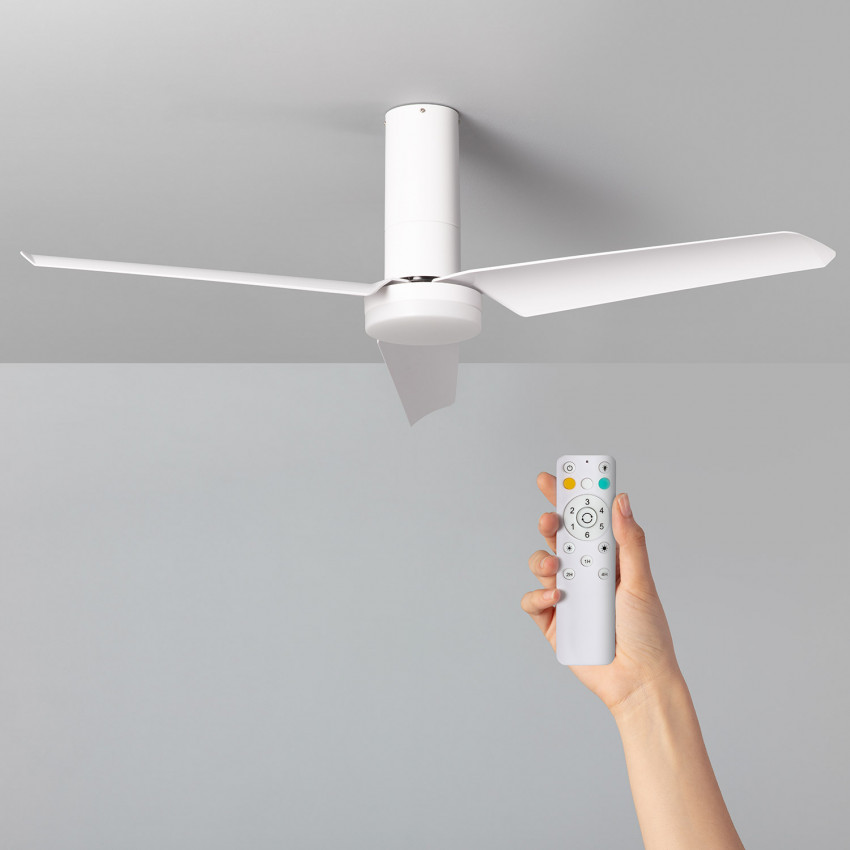 Plafondventilator LED Tube Wit 132cm Motor DC