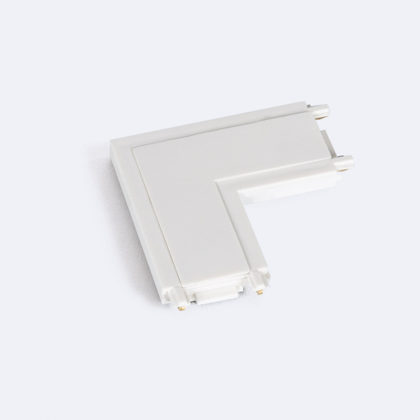 Conector Tipo L para Carril Magnético Monofásico 25mm Super Slim 48V