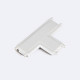 Conector Tipo T para Carril Magnético Monofásico 25mm Super Slim 48V