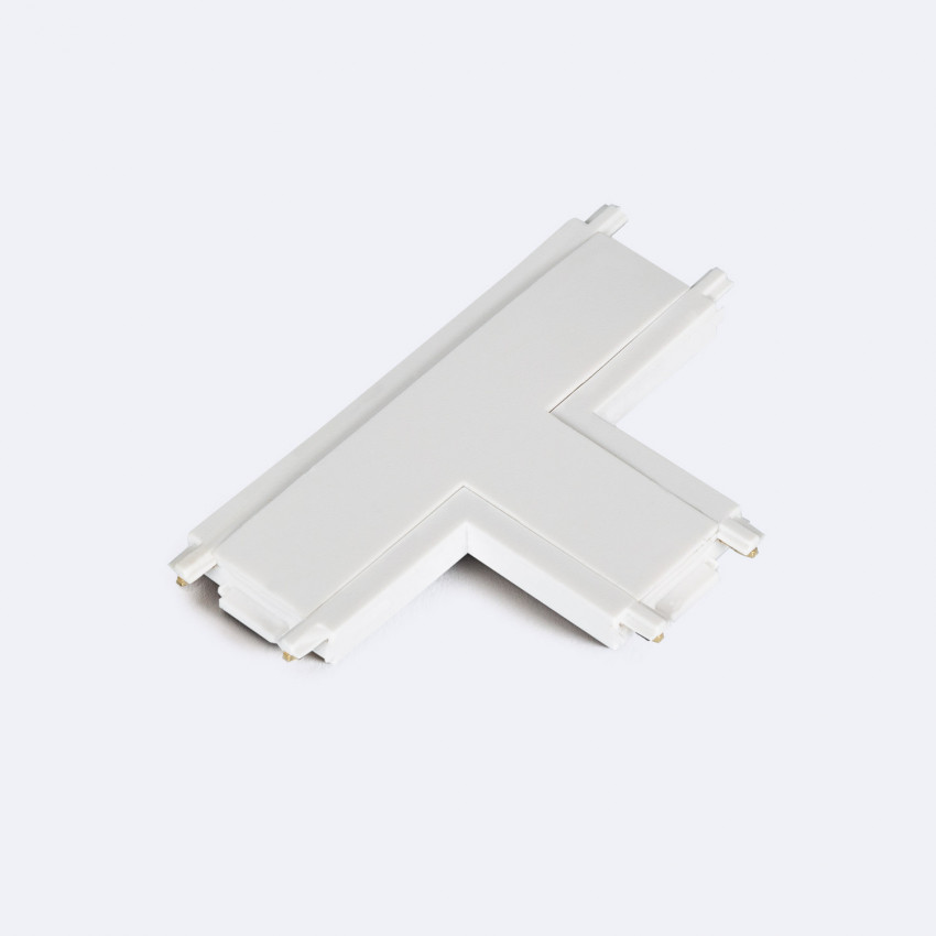 Conector Tipo T para Carril Magnético Monofásico 25mm Super Slim 48V