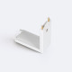 Conector Tipo L Vertical para Carril Magnético Monofásico 25mm Super Slim 48V