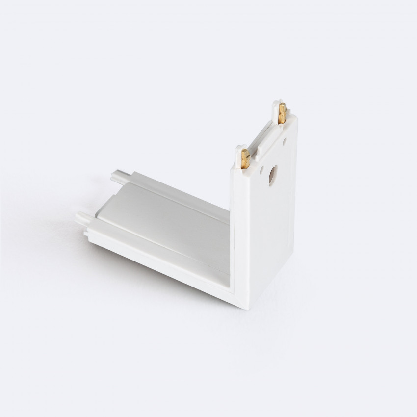 Conector Tipo L Vertical para Carril Magnético Monofásico 25mm Super Slim 48V