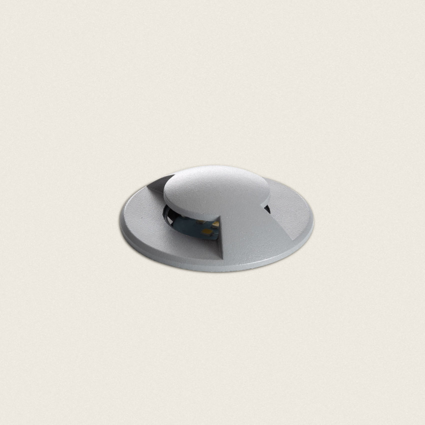 Baliza LED Empotrable Suelo Loto 2L Gris 1W