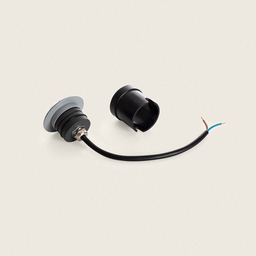 Baliza LED Empotrable Suelo Loto 4L Gris 1W
