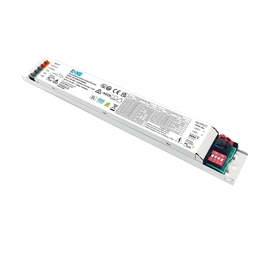 Driver BOKE Regulable DALI CCT 200-240V No Flicker Salida 50-200V 100-450mA 75W BK-DEN075