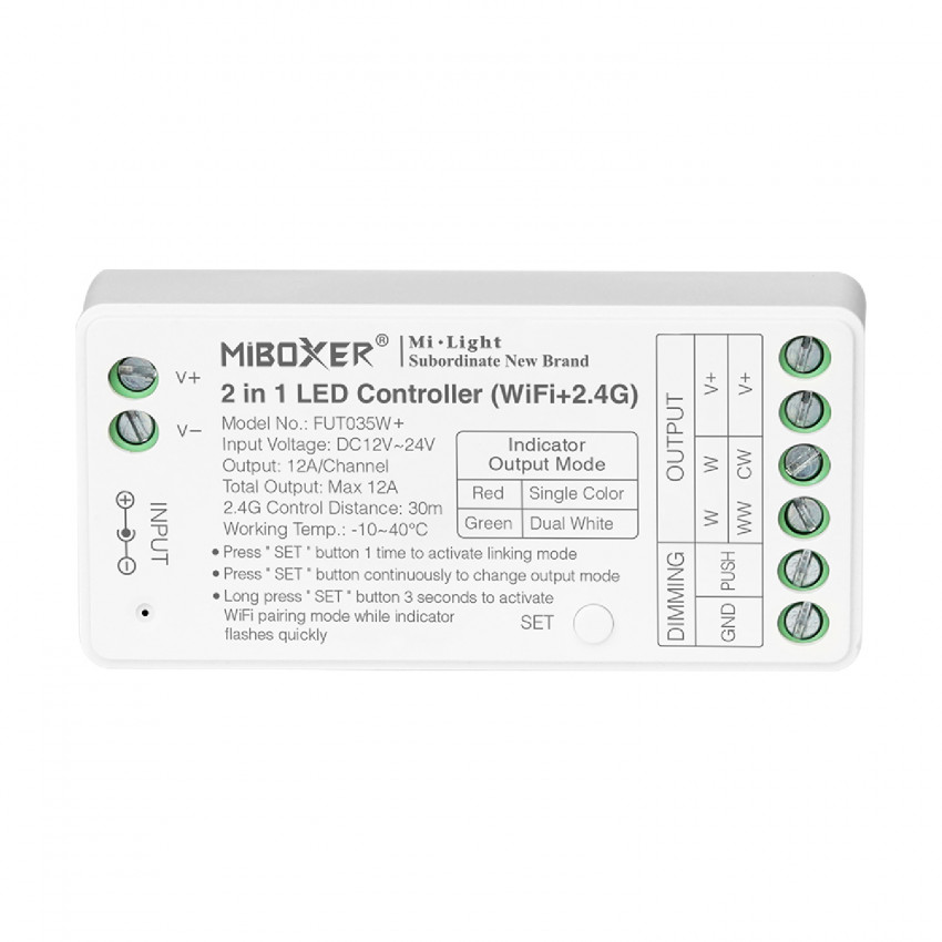 LED StripController 2 in 1 Wi-Fi/+2.4G MiBoxer  FUT035W+