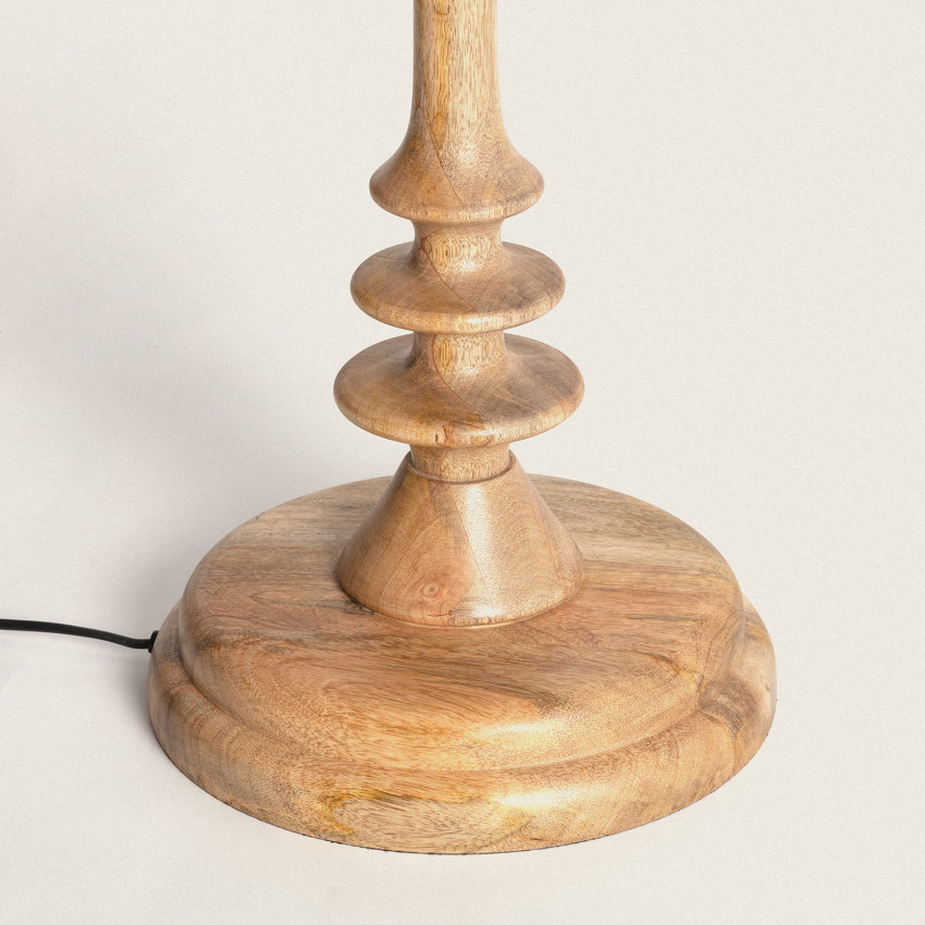 Base Lámpara de Pie Madera Meena ILUZZIA