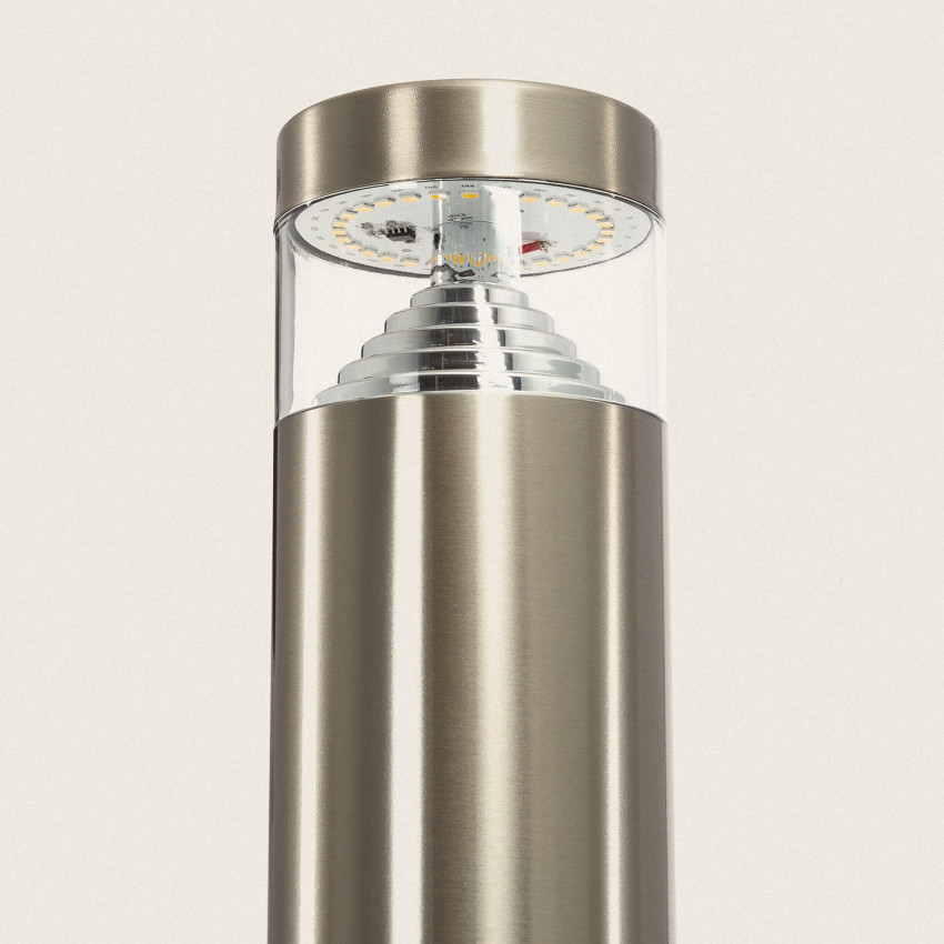 Baliza LED 6W Solar de Metal Inti Inox 50cm ILUZZIA