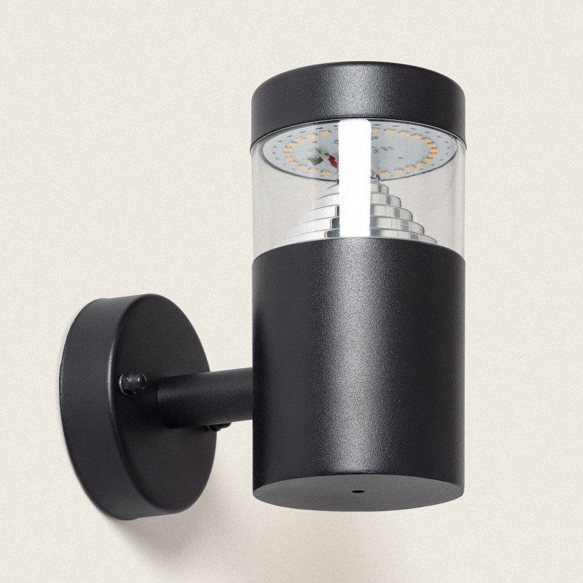 Wandlamp Outdoor LED 6W Roestvrij Staal Inti Zwart