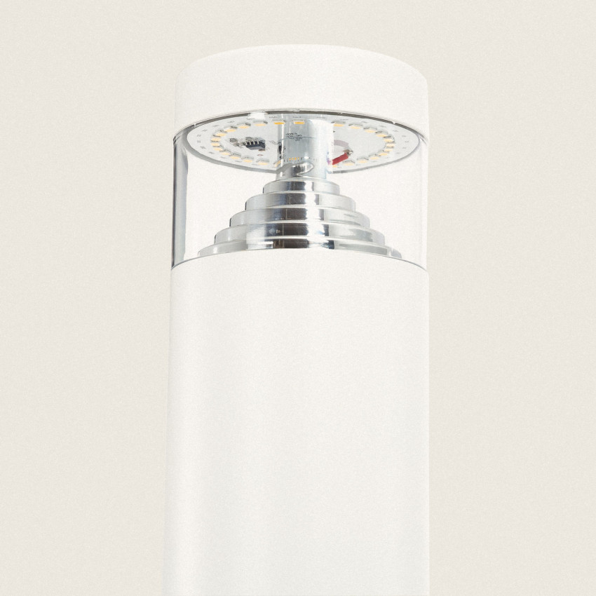 Baliza LED 6W Solar de Metal Inti White 50cm ILUZZIA