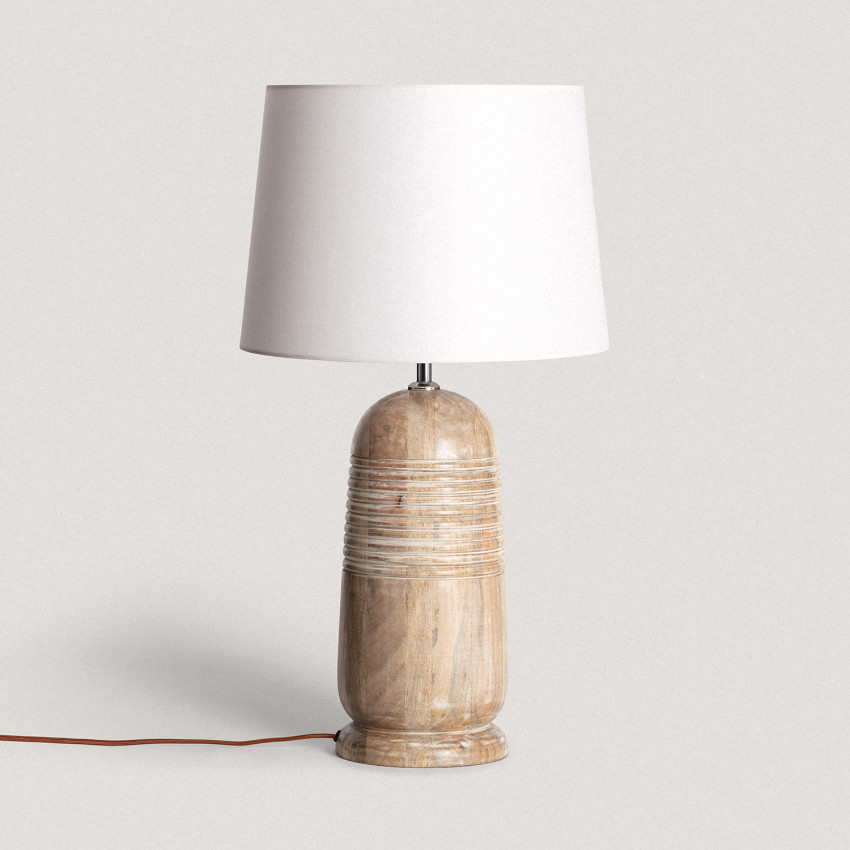 Tafellamp van Hout Warsha ILUZZIA